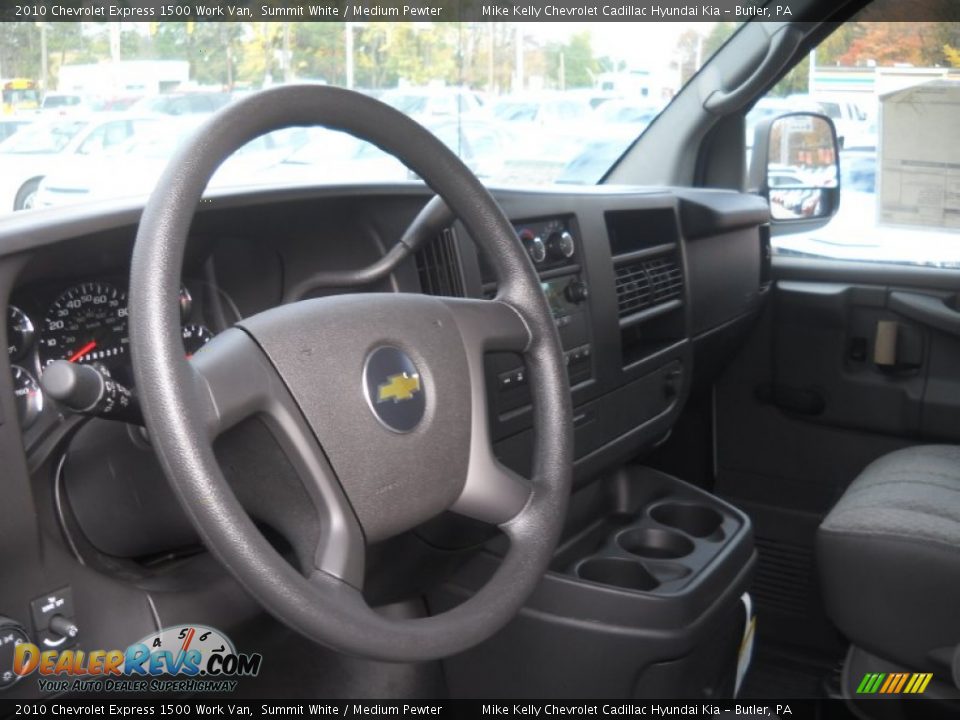 2010 Chevrolet Express 1500 Work Van Summit White / Medium Pewter Photo #11