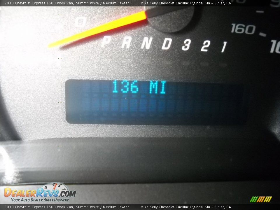 2010 Chevrolet Express 1500 Work Van Summit White / Medium Pewter Photo #20