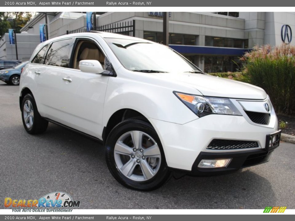 2010 Acura MDX Aspen White Pearl / Parchment Photo #1