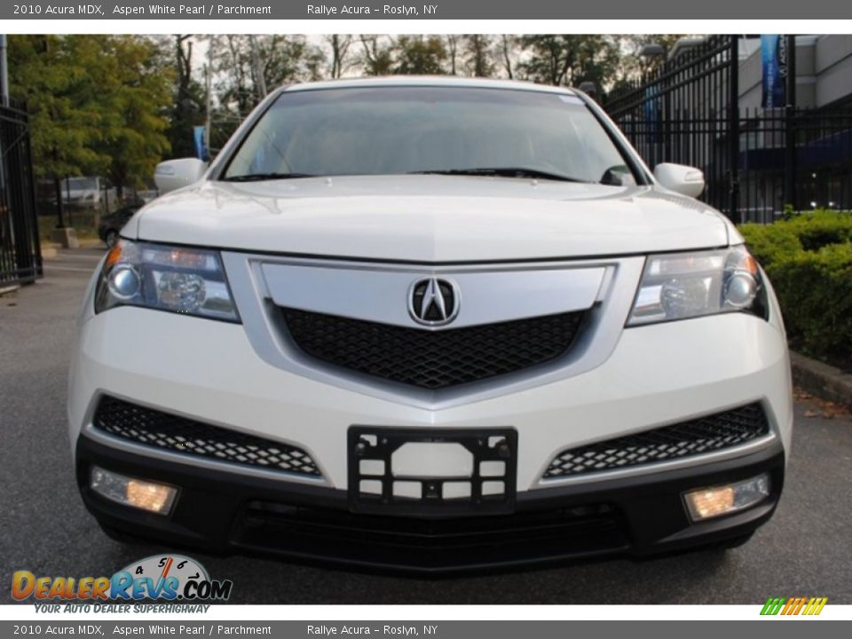 2010 Acura MDX Aspen White Pearl / Parchment Photo #2