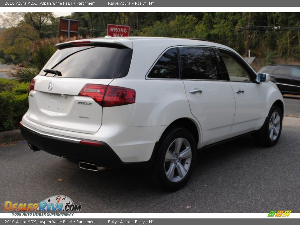 2010 Acura MDX Aspen White Pearl / Parchment Photo #4