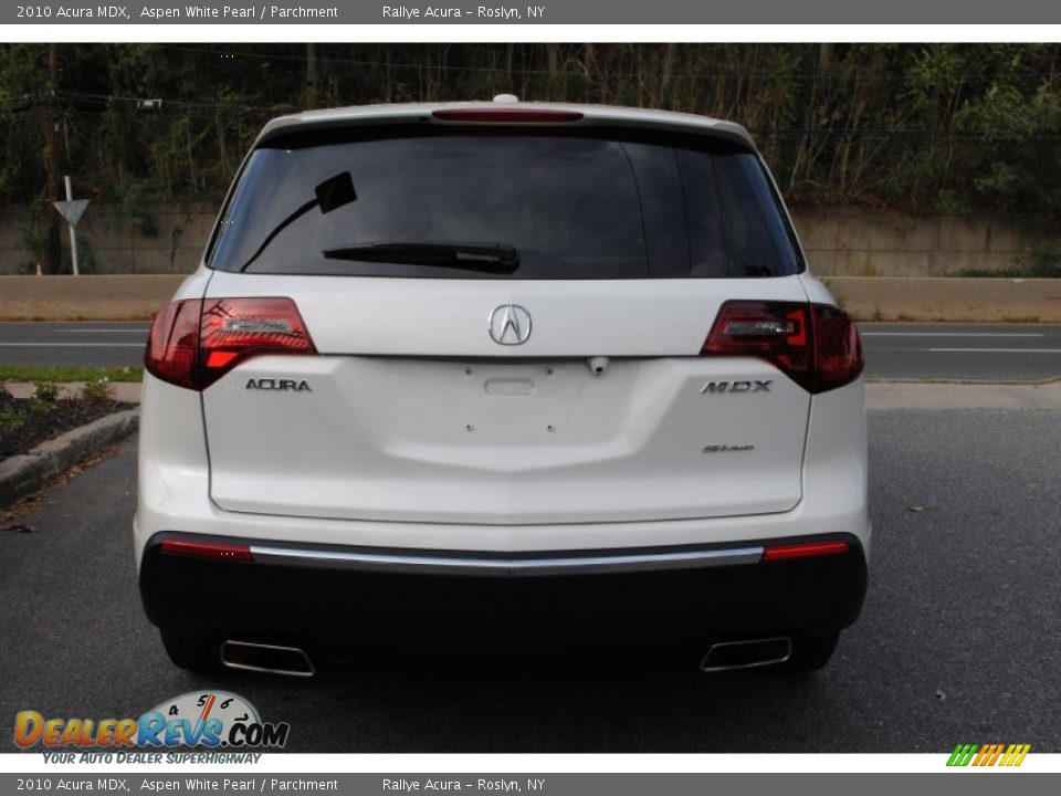 2010 Acura MDX Aspen White Pearl / Parchment Photo #5