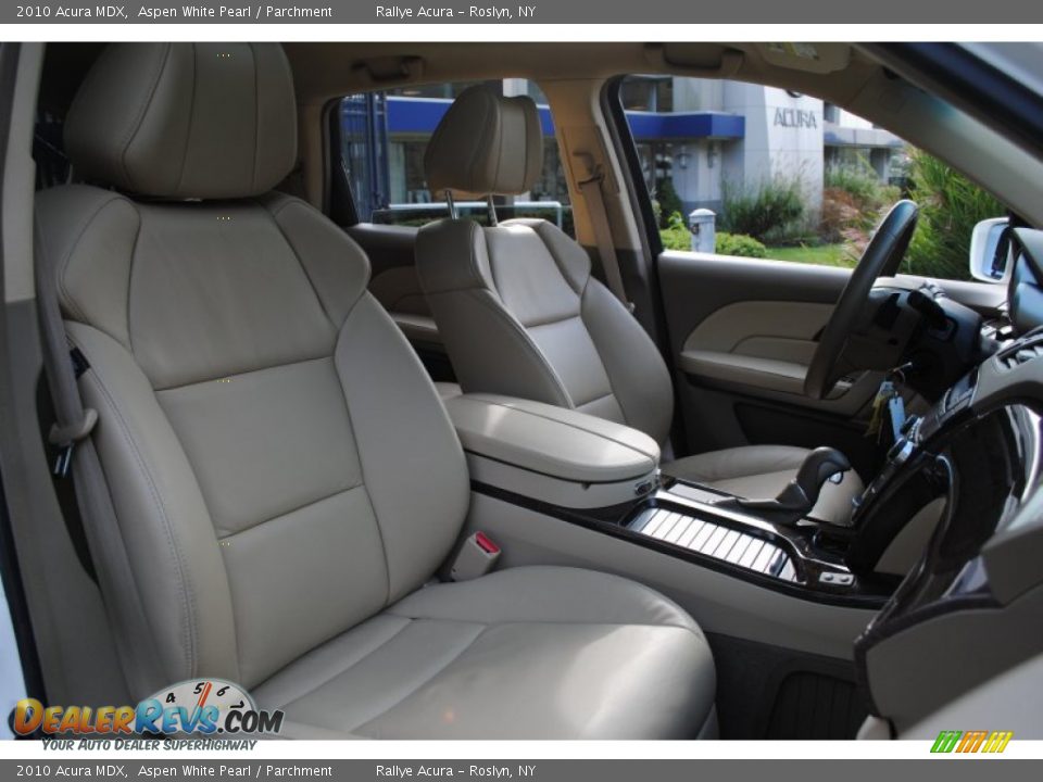 2010 Acura MDX Aspen White Pearl / Parchment Photo #10