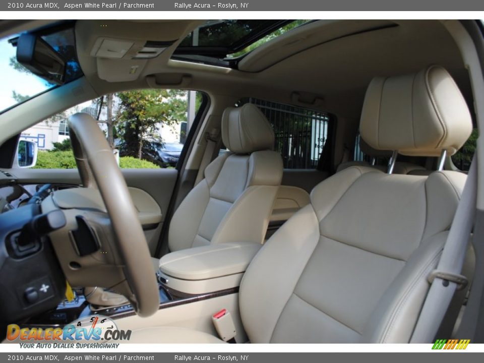 2010 Acura MDX Aspen White Pearl / Parchment Photo #12