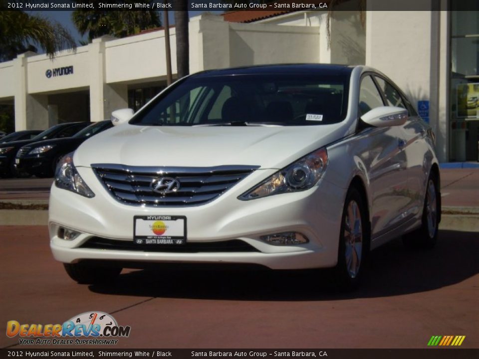 2012 Hyundai Sonata Limited Shimmering White / Black Photo #1