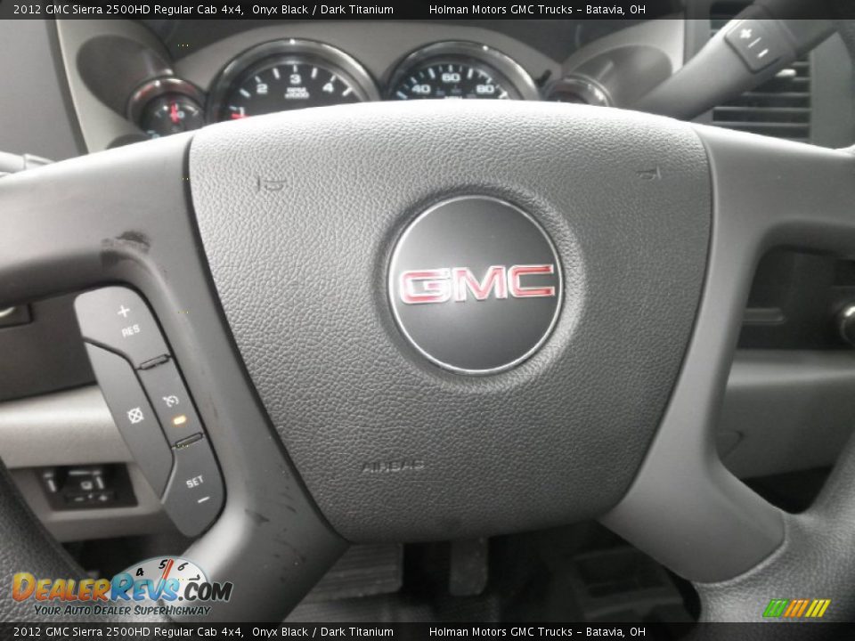 2012 GMC Sierra 2500HD Regular Cab 4x4 Onyx Black / Dark Titanium Photo #8