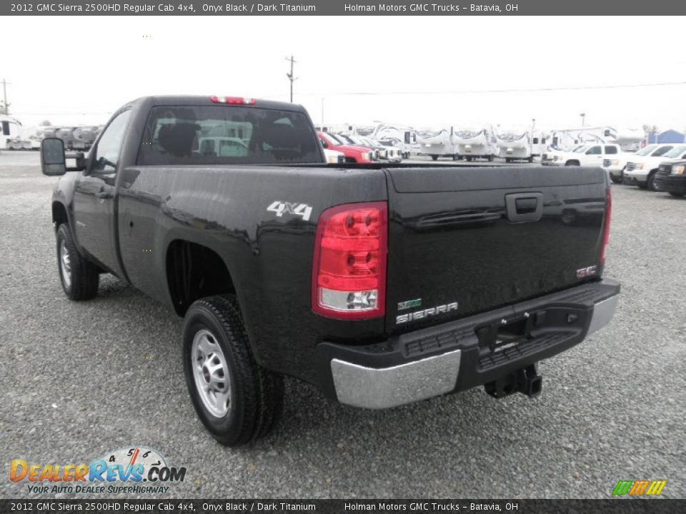 2012 GMC Sierra 2500HD Regular Cab 4x4 Onyx Black / Dark Titanium Photo #13