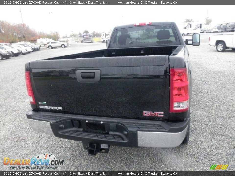 2012 GMC Sierra 2500HD Regular Cab 4x4 Onyx Black / Dark Titanium Photo #14