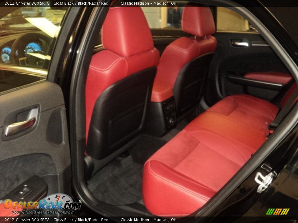 Black/Radar Red Interior - 2012 Chrysler 300 SRT8 Photo #14