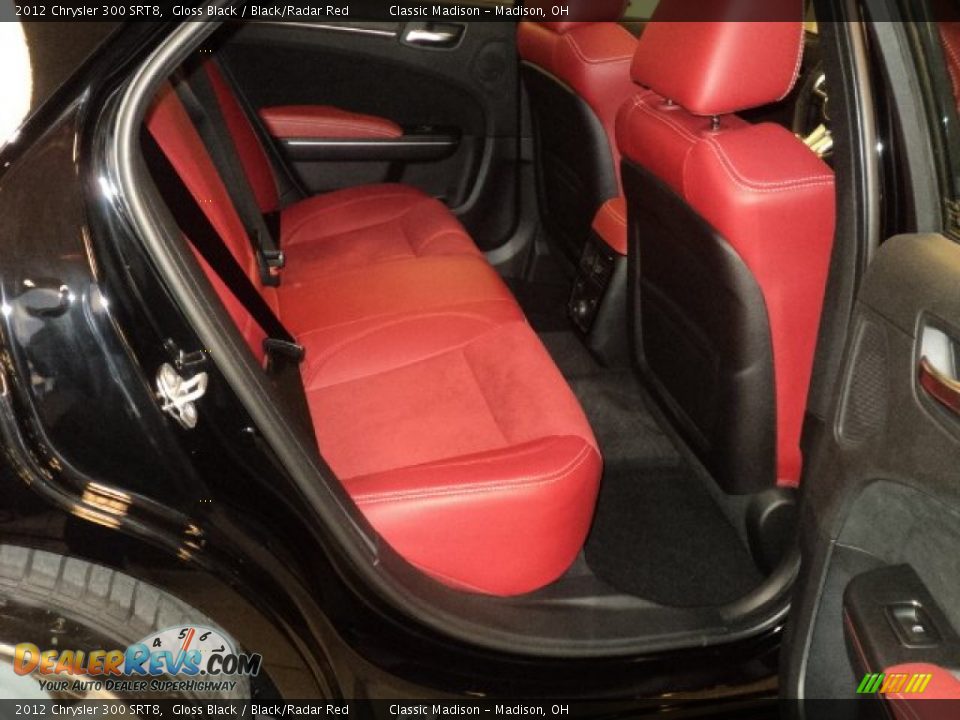 Black/Radar Red Interior - 2012 Chrysler 300 SRT8 Photo #17