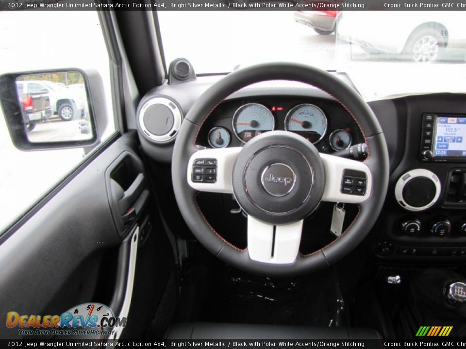 2012 Jeep Wrangler Unlimited Sahara Arctic Edition 4x4 Steering Wheel Photo #16