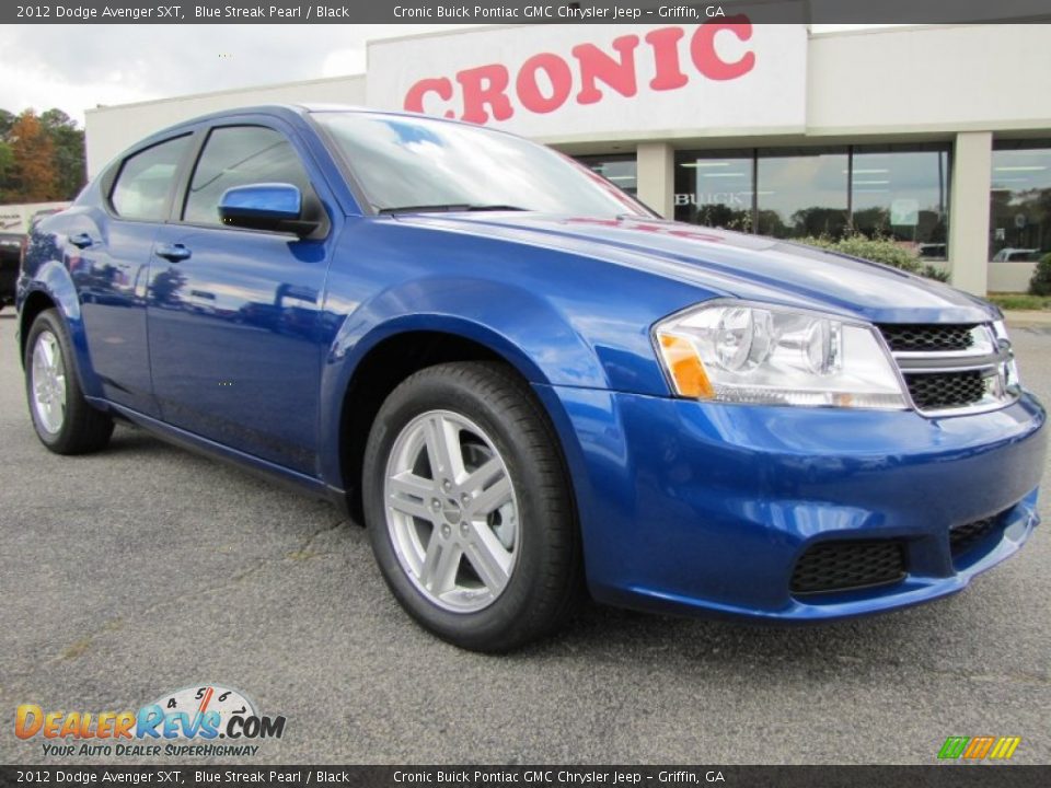 2012 Dodge Avenger SXT Blue Streak Pearl / Black Photo #1