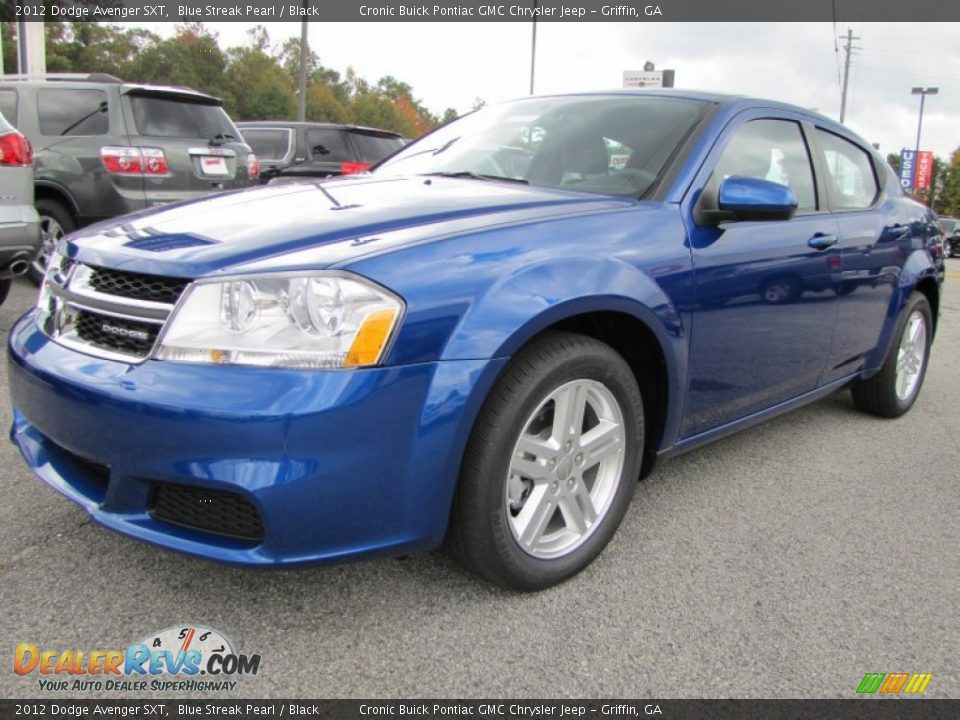 2012 Dodge Avenger SXT Blue Streak Pearl / Black Photo #3