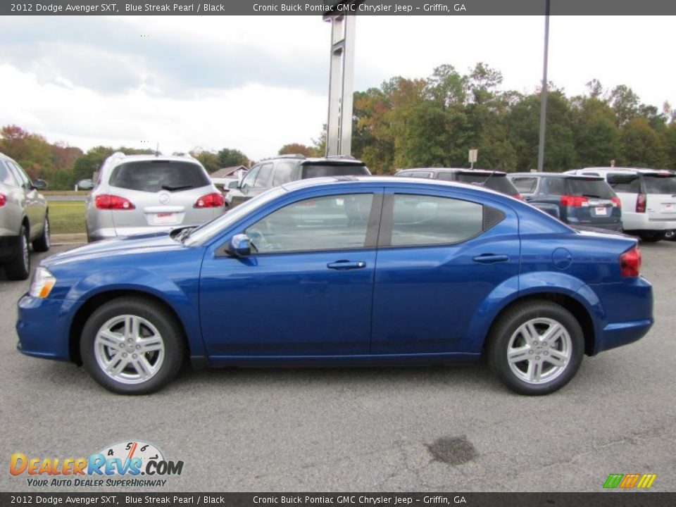 2012 Dodge Avenger SXT Blue Streak Pearl / Black Photo #4