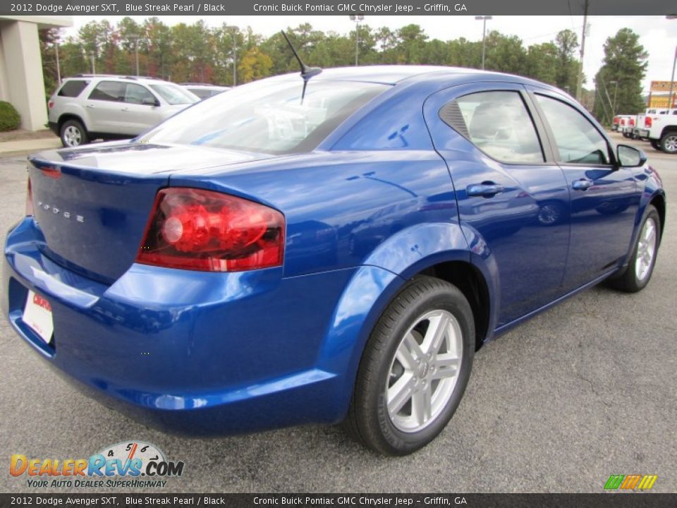 2012 Dodge Avenger SXT Blue Streak Pearl / Black Photo #7
