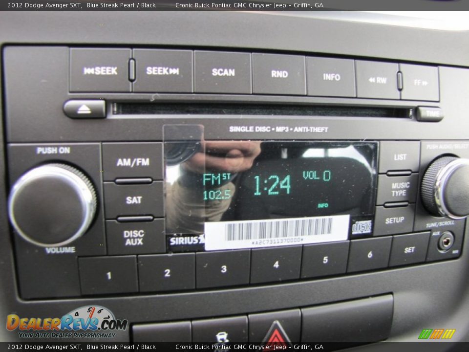 2012 Dodge Avenger SXT Blue Streak Pearl / Black Photo #18