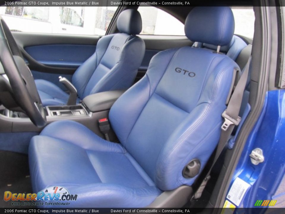 Blue Interior 2006 Pontiac Gto Coupe Photo 9 Dealerrevs Com