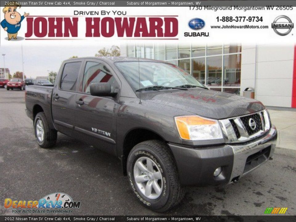 2012 Nissan Titan SV Crew Cab 4x4 Smoke Gray / Charcoal Photo #1