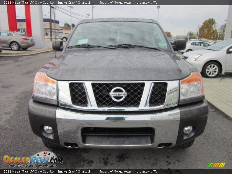 2012 Nissan Titan SV Crew Cab 4x4 Smoke Gray / Charcoal Photo #2