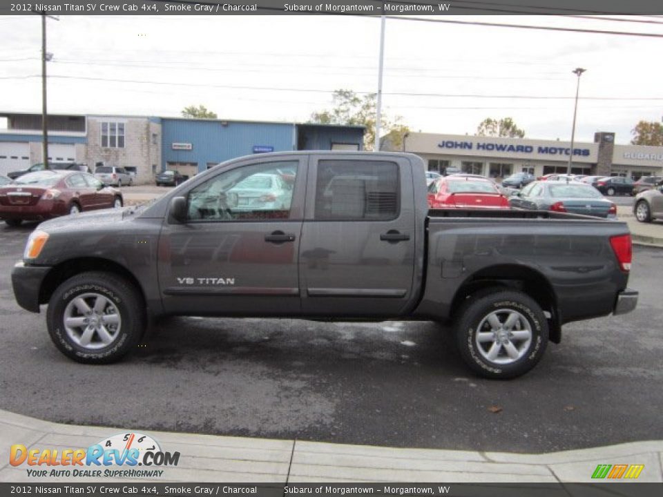 2012 Nissan Titan SV Crew Cab 4x4 Smoke Gray / Charcoal Photo #4