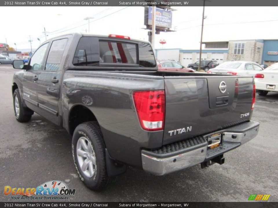 2012 Nissan Titan SV Crew Cab 4x4 Smoke Gray / Charcoal Photo #5