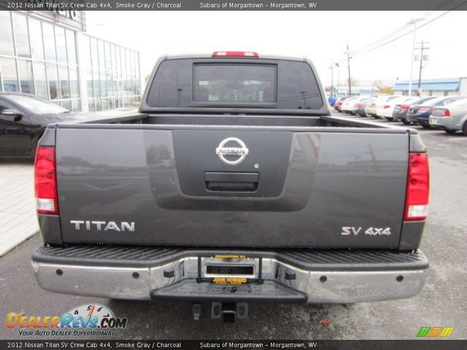 2012 Nissan Titan SV Crew Cab 4x4 Smoke Gray / Charcoal Photo #6