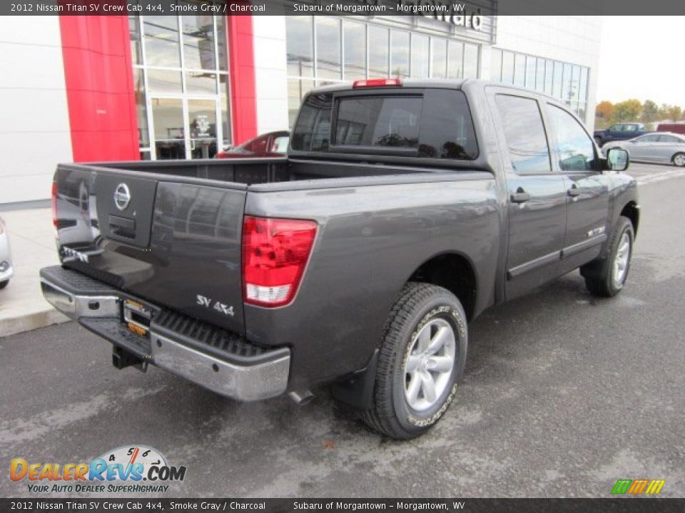 2012 Nissan Titan SV Crew Cab 4x4 Smoke Gray / Charcoal Photo #7