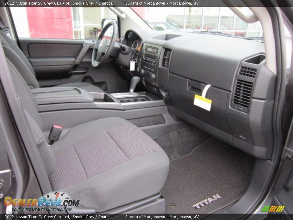 Charcoal Interior - 2012 Nissan Titan SV Crew Cab 4x4 Photo #10