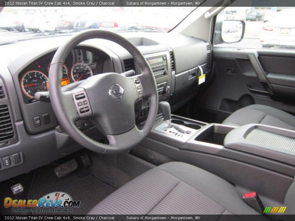 Charcoal Interior - 2012 Nissan Titan SV Crew Cab 4x4 Photo #17