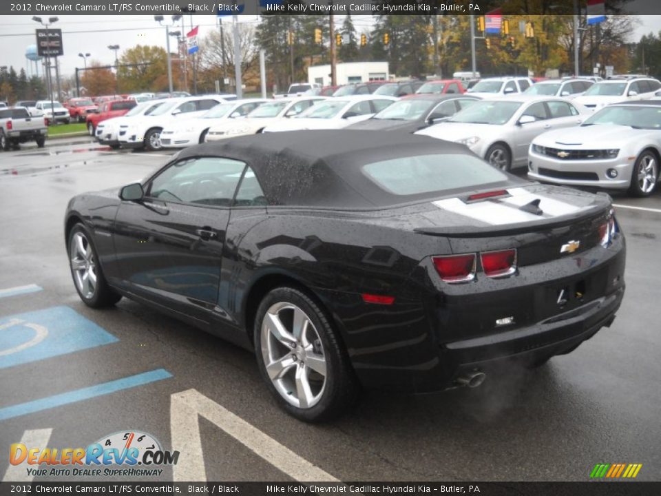 2012 Chevrolet Camaro LT/RS Convertible Black / Black Photo #5