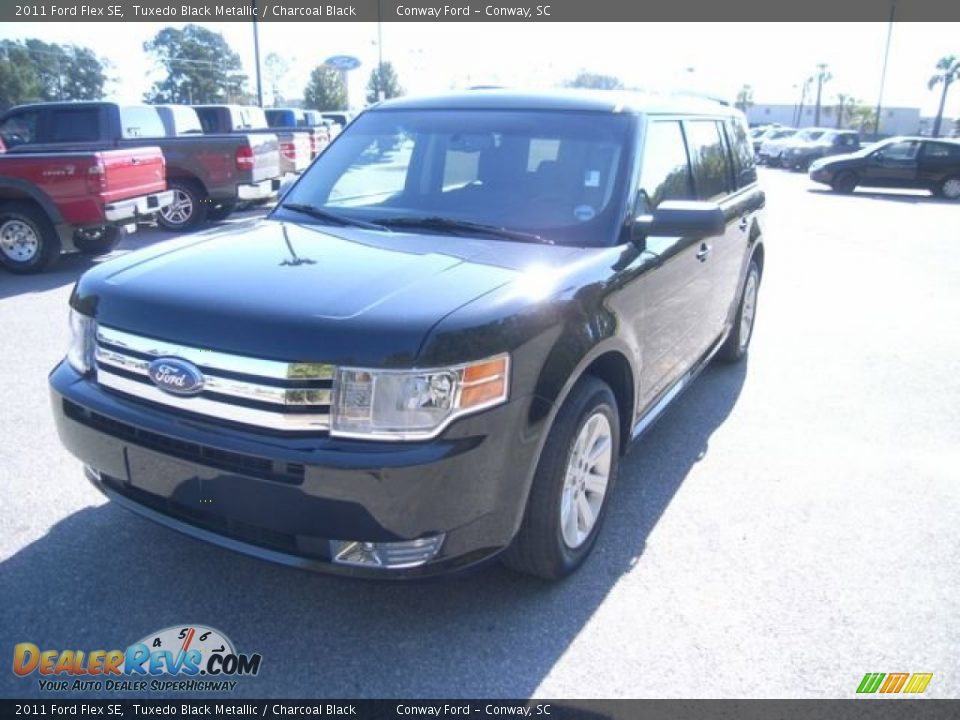 2011 Ford Flex SE Tuxedo Black Metallic / Charcoal Black Photo #1