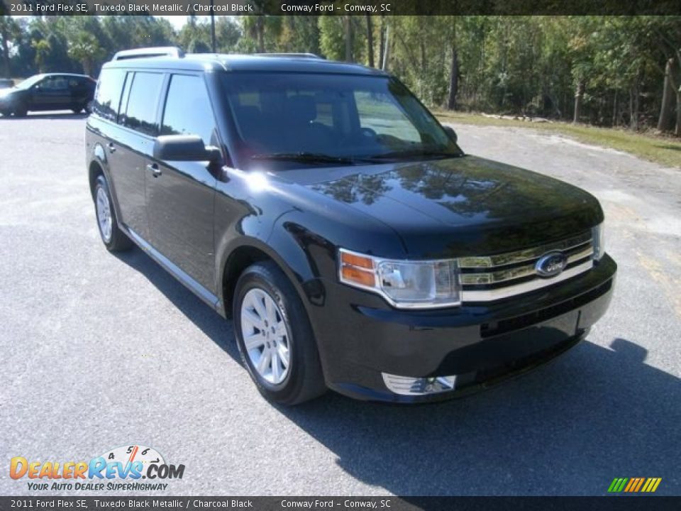 2011 Ford Flex SE Tuxedo Black Metallic / Charcoal Black Photo #3