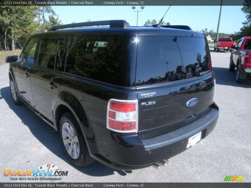 2011 Ford Flex SE Tuxedo Black Metallic / Charcoal Black Photo #7