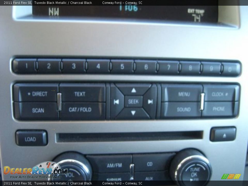 2011 Ford Flex SE Tuxedo Black Metallic / Charcoal Black Photo #23