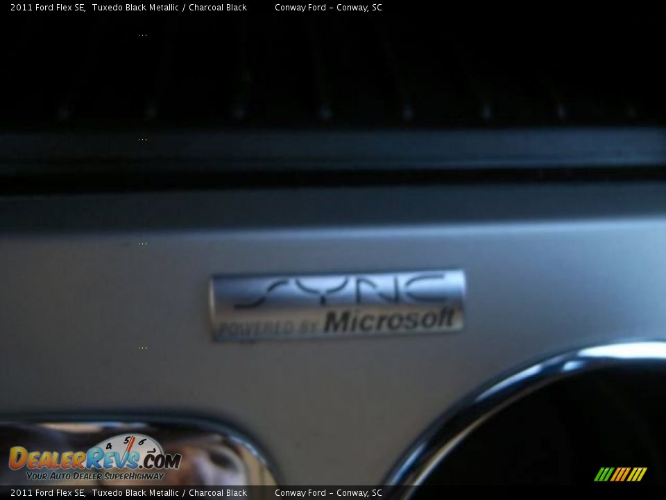 2011 Ford Flex SE Tuxedo Black Metallic / Charcoal Black Photo #26