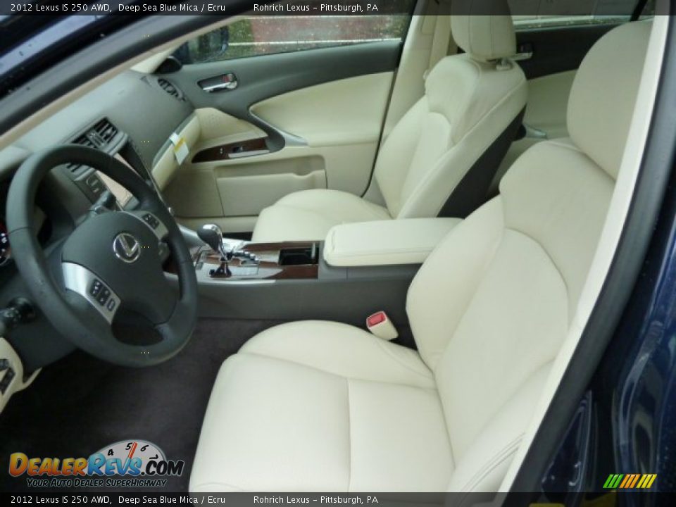 Ecru Interior - 2012 Lexus IS 250 AWD Photo #10