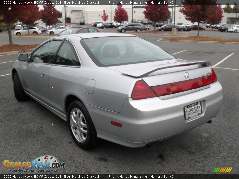 2002 Honda Accord EX V6 Coupe Satin Silver Metallic / Charcoal Photo #2