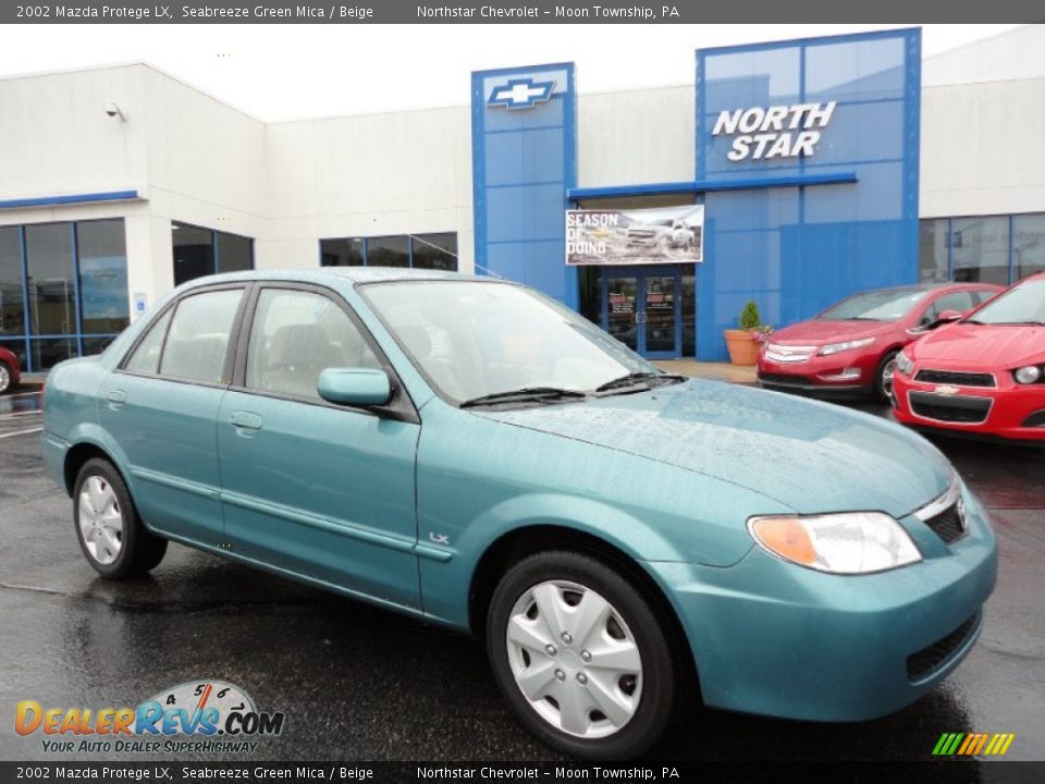 2002 Mazda Protege LX Seabreeze Green Mica / Beige Photo #1
