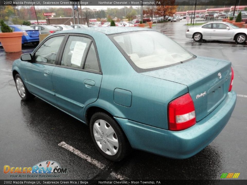 2002 Mazda Protege LX Seabreeze Green Mica / Beige Photo #5