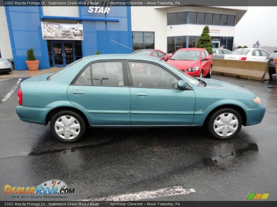 2002 Mazda Protege LX Seabreeze Green Mica / Beige Photo #8