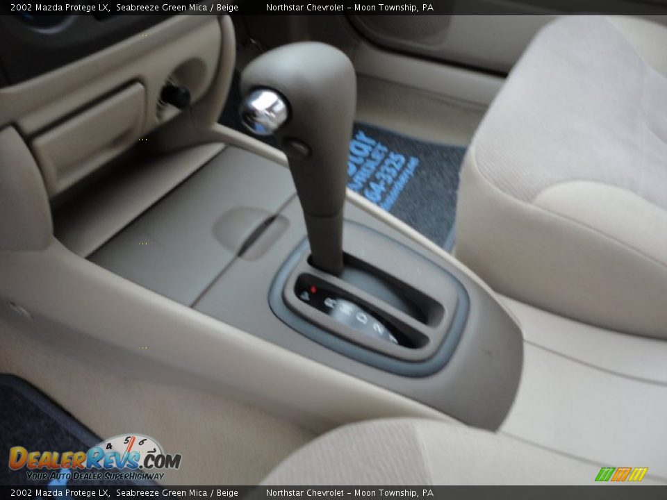 2002 Mazda Protege LX Seabreeze Green Mica / Beige Photo #12