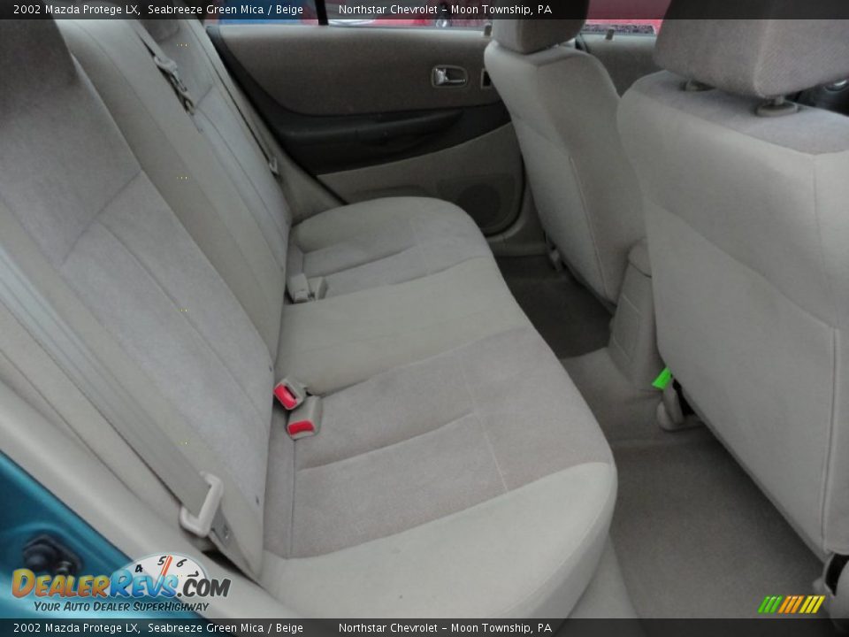2002 Mazda Protege LX Seabreeze Green Mica / Beige Photo #16