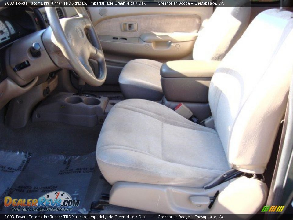 2003 Toyota Tacoma PreRunner TRD Xtracab Imperial Jade Green Mica / Oak Photo #9