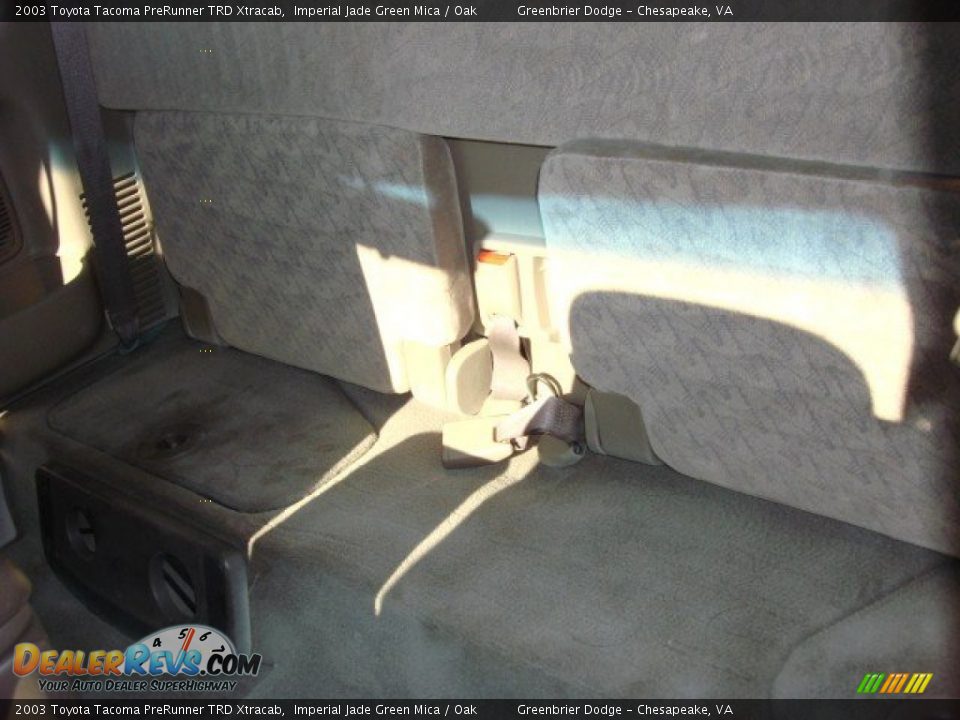 2003 Toyota Tacoma PreRunner TRD Xtracab Imperial Jade Green Mica / Oak Photo #10