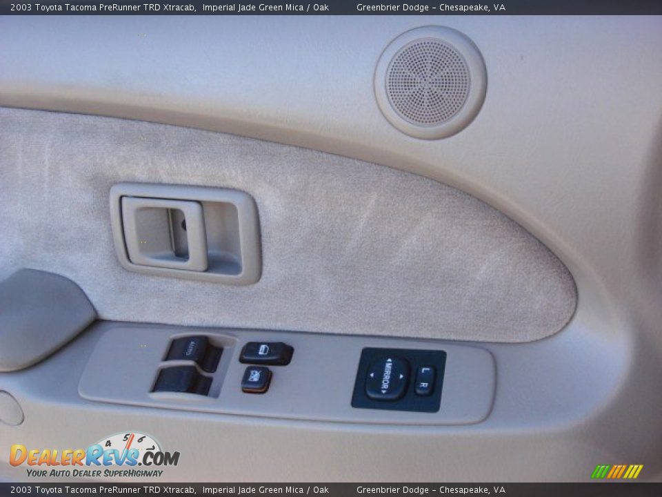 2003 Toyota Tacoma PreRunner TRD Xtracab Imperial Jade Green Mica / Oak Photo #11