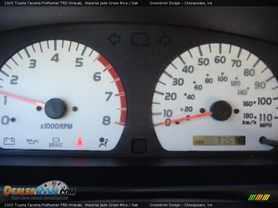 2003 Toyota Tacoma PreRunner TRD Xtracab Imperial Jade Green Mica / Oak Photo #12