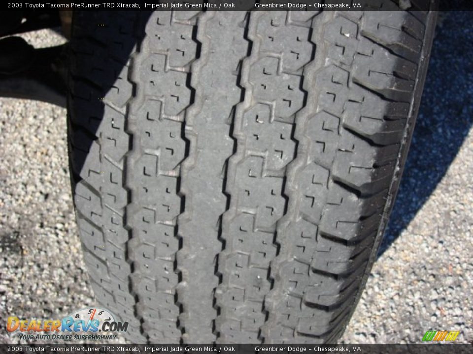 2003 Toyota Tacoma PreRunner TRD Xtracab Imperial Jade Green Mica / Oak Photo #17