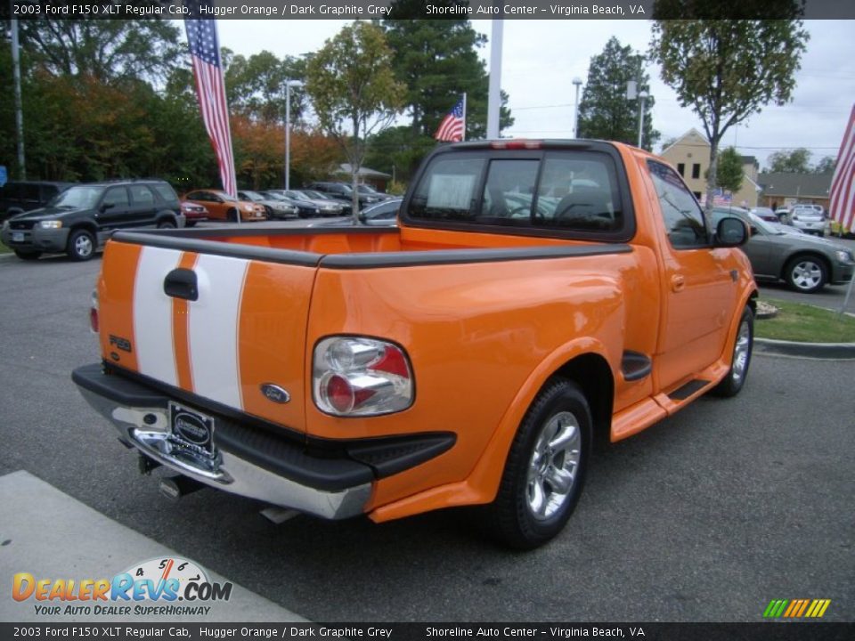 2003 Ford F150 XLT Regular Cab Hugger Orange / Dark Graphite Grey Photo #5