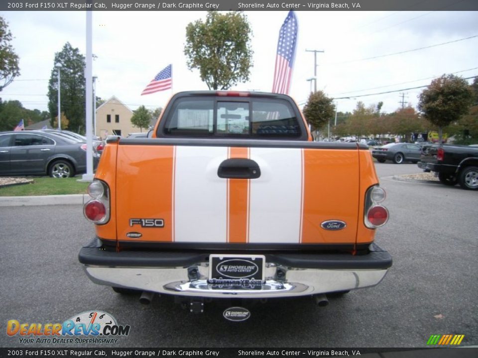 2003 Ford F150 XLT Regular Cab Hugger Orange / Dark Graphite Grey Photo #6