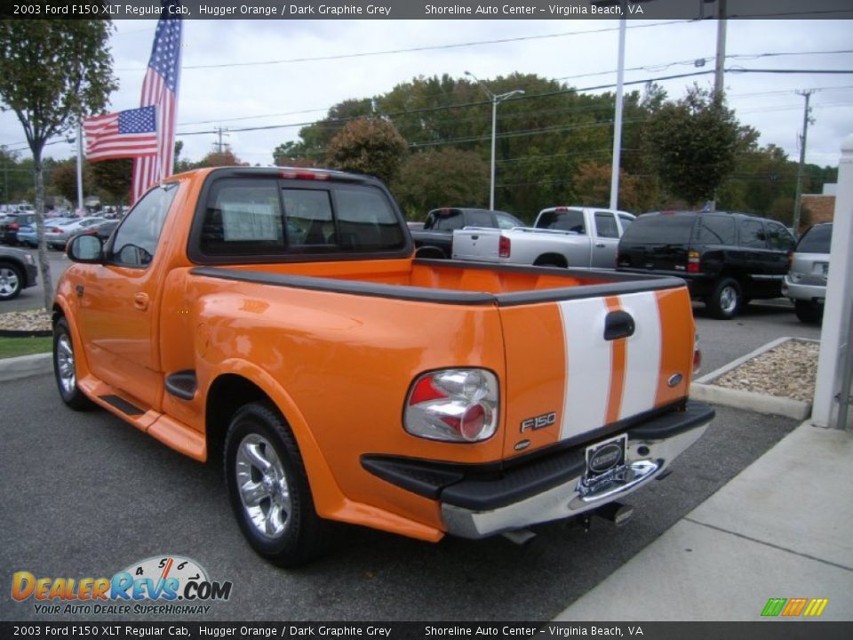 2003 Ford F150 XLT Regular Cab Hugger Orange / Dark Graphite Grey Photo #7